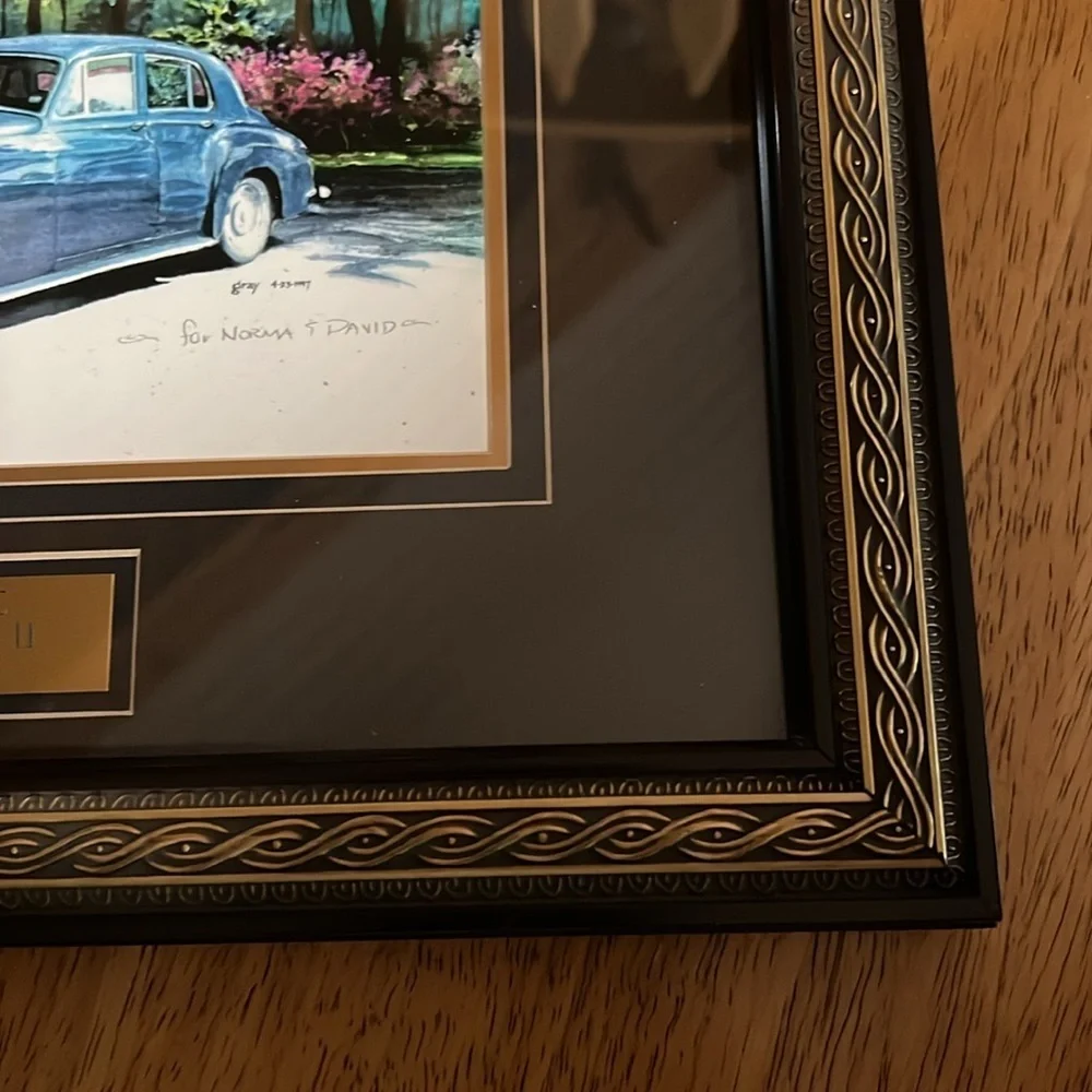 Rolls Royce Silver Cloud 1962 Framed Matted Art Print